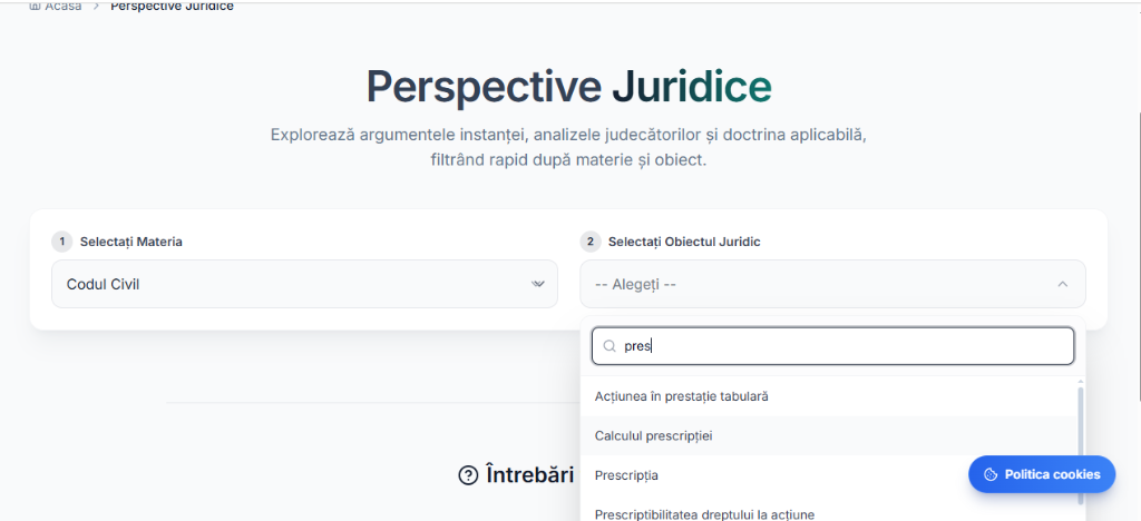 9.1. Selectia Materiei si a Obiectului Juridic